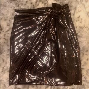 Zara Metallic Knotted Skirt (XS) - Like New